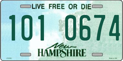 NH license plate 1010674