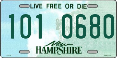 NH license plate 1010680