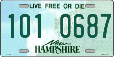 NH license plate 1010687