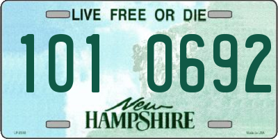 NH license plate 1010692