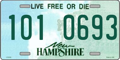 NH license plate 1010693