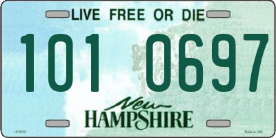 NH license plate 1010697