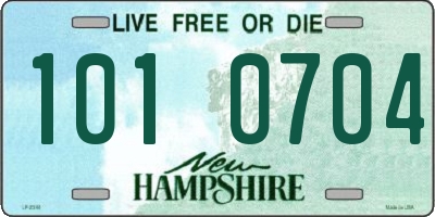 NH license plate 1010704