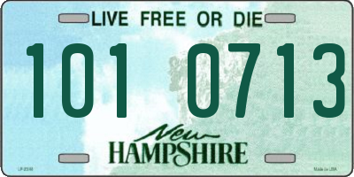 NH license plate 1010713