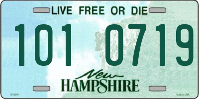 NH license plate 1010719