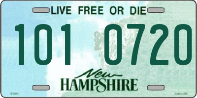 NH license plate 1010720