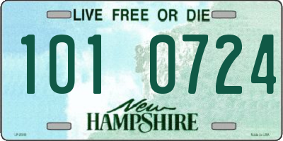 NH license plate 1010724