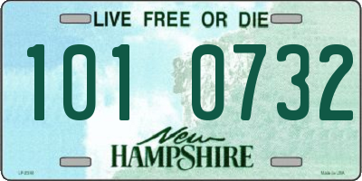 NH license plate 1010732