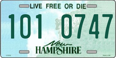 NH license plate 1010747