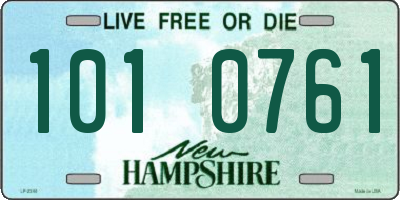 NH license plate 1010761