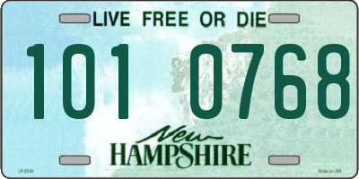 NH license plate 1010768