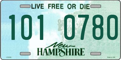 NH license plate 1010780