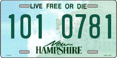 NH license plate 1010781