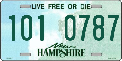 NH license plate 1010787