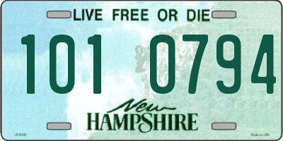 NH license plate 1010794