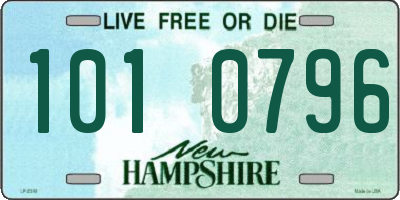 NH license plate 1010796