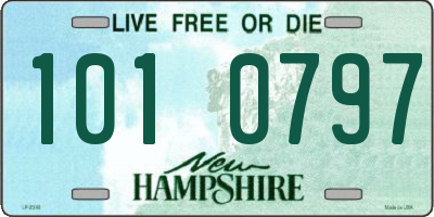 NH license plate 1010797