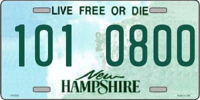 NH license plate 1010800