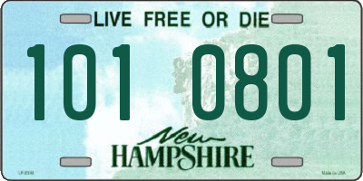 NH license plate 1010801