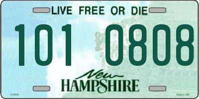 NH license plate 1010808