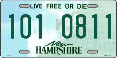 NH license plate 1010811