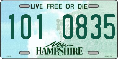 NH license plate 1010835