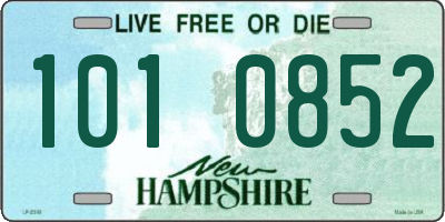 NH license plate 1010852