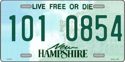 NH license plate 1010854