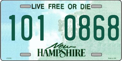 NH license plate 1010868