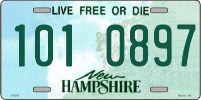 NH license plate 1010897