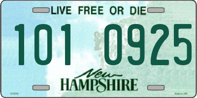 NH license plate 1010925