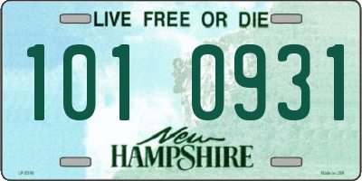 NH license plate 1010931