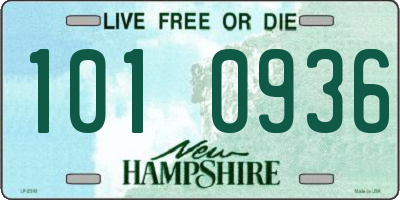 NH license plate 1010936