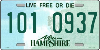 NH license plate 1010937