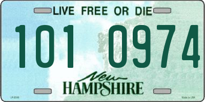 NH license plate 1010974