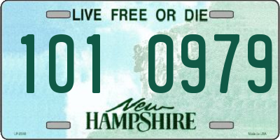 NH license plate 1010979