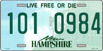 NH license plate 1010984