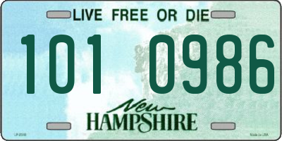 NH license plate 1010986