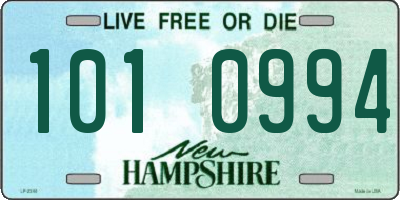 NH license plate 1010994