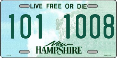 NH license plate 1011008