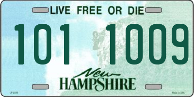 NH license plate 1011009