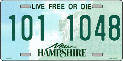 NH license plate 1011048