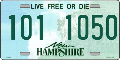 NH license plate 1011050