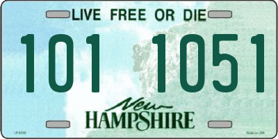 NH license plate 1011051