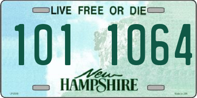 NH license plate 1011064