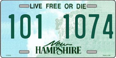 NH license plate 1011074