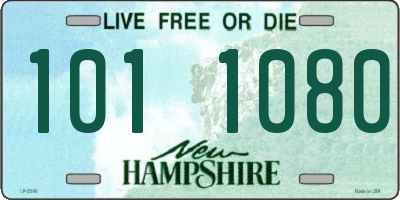 NH license plate 1011080