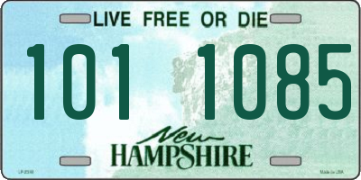 NH license plate 1011085