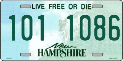 NH license plate 1011086