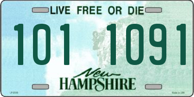 NH license plate 1011091